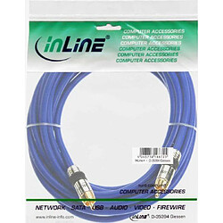 InLine 89450P Câble audio RCA Contacts dorés 1x RCA M/M 0,5 m