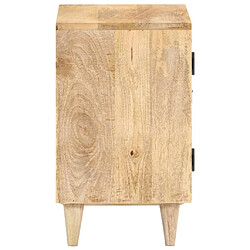 Avis vidaXL Table de chevet sculptée 40x30x50 cm Bois de manguier massif