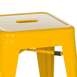 Tabouret VANTAGGIO métallique jaune hjh OFFICE