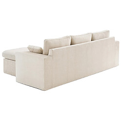 Avis Lisa Design Calgary - canapé d'angle déhoussable et modulable 3 places + 1 pouf en velours