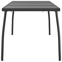 Avis vidaXL Table de jardin anthracite 165x80x72 cm Treillis d'acier