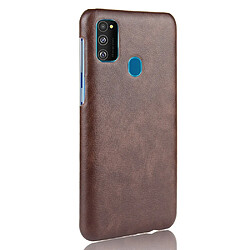 Avis Wewoo Coque Rigide Pour Galaxy M30s antichoc Litchi PC + Etui en PU Marron