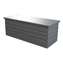 Acheter Vente-Unique Coffre de rangement de jardin en acier galvanisé gris - 582L - TOMASO