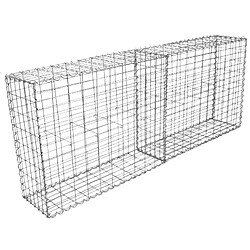 MonsterShop Lot de 2 Paniers de Gabions 100 x 95 x 30cm