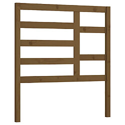 Maison Chic Tête de lit scandinave,Meuble de chambre Marron miel 81x4x104 cm Bois massif de pin -MN79626