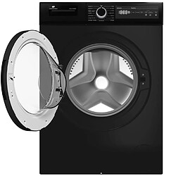 Lave-linge hublot CONTINENTAL EDISON CELL10140IBT - 10kg - Largeur 59,6 cm - Classe A - 1400 trs - moteur induction - noir mat