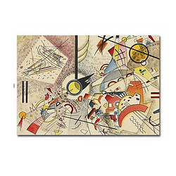 EPIKASA Impression sur Toile Kandinsky Dominant Curve, Multicouleur, Polyester, 100x3x70 cm