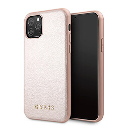 Guess Maroquinerie Etui pour iPhone 11 Pro - Guess Iridescent - Rose - Or original