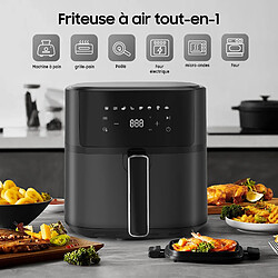 Iceagle Friteuse sans Huile 6,5L Air Fryer 1700 W Friteuse à Air Chaud