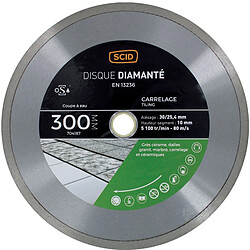 Disque diamanté carreleur milieu de gamme SCID Ø300mm