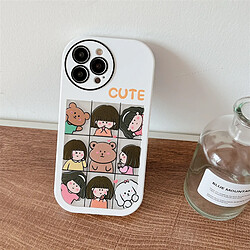 GUPBOO Étui pour iPhone12 Jiugongge fille animal personnalité étui souple pour téléphone portable