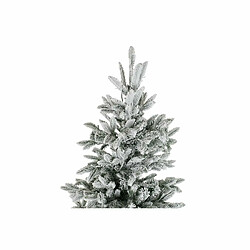 Sapin de Noël DKD Home Decor Blanc Vert Polyéthylène Enneigé 140 x 140 x 210 cm pas cher