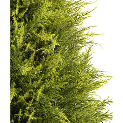 Pegane Plante artificielle haute gamme Spécial extérieur / Cyprès coloris vert - Dim : 135 x 60 cm