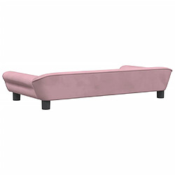 Acheter vidaXL Canapé pour enfants rose 100x50x26 cm velours