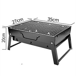 Kits D'outils de Barbecue Pliables En Acier Inoxydable Au Charbon de Bois pour Barbecue Portable