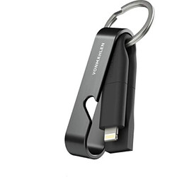 Vonmaehlen VONMAHLEN Câble High Six USB A+C/micro USB+USB C+Lightning - 3A Noir