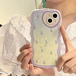 GUPBOO Étui pour iPhone13 Coque de téléphone style coréen tulipe plein écran