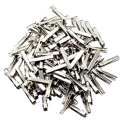 Avis 30 / 100Pack Pinces à cheveux en alligator plates simples à une broche arcs de bricolage 4cm (100Pack)