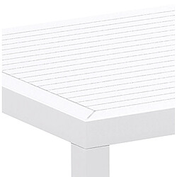 Acheter Alterego Table de terrasse 'CANTINA' design en matière plastique blanche - 80x80 cm