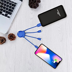 Acheter XOOPAR Câble 3 en 1 Octopus USB A/micro USB & USB C & Lightning 0,1m Bleu