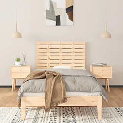 Avis Maison Chic Tête de lit scandinave,Meuble de chambre murale 81x3x63 cm Bois massif de pin -MN13580