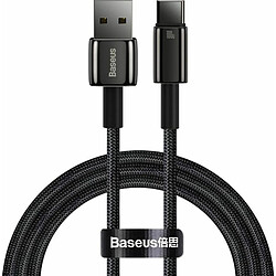 Baseus Tungsten Gold Câble USB vers Type-C 100 W Noir 1 m