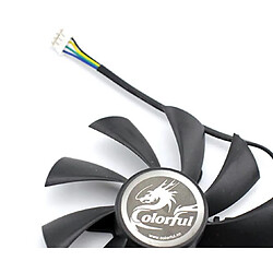 Avis Le ventilateur de refroidissement de la carte graphique d'ordinateur portable pour Rainbow GTX1060 1050ti 1050950 ITX coloré