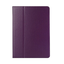 Wewoo Coque Violet pour iPad Pro 10,5 pouces Litchi Texture double rabat horizontal en cuir avec support