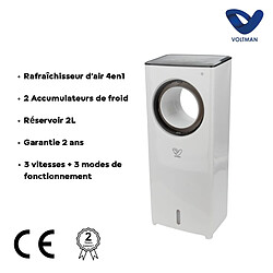 Acheter Rafraîchisseur d'air 4en1 humidificateur et purificateur - 80W - blanc - réservoir 2L - Voltman