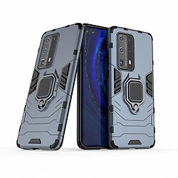 Coque en TPU hybride cool guard avec béquille bleu pour votre Huawei P40 Pro Plus