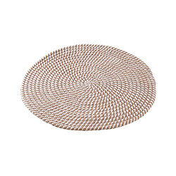 Aubry Gaspard Set de table rond en jute (Lot de 6).