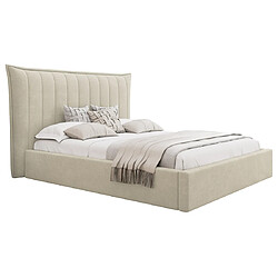 Bestmobilier Esmee - lit coffre - 140x200 cm - en velours - sommier inclus