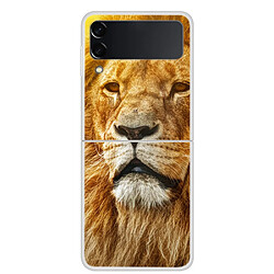 Coque en TPU antichoc lion d'or pour votre Samsung Galaxy Z Flip3 5G