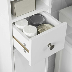 SoBuy BZR34-W Meuble de Rangement Salle d Bain Meuble Colonne Armoire de Toilette Meuble WC pas cher