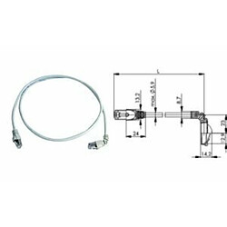 Avis Telegärtner Cat.7 MP8 FS 600 LSZH 3.0m; 1x90-degrees 3m Gris câble de réseau - Câbles de réseau (3 m, Gris)