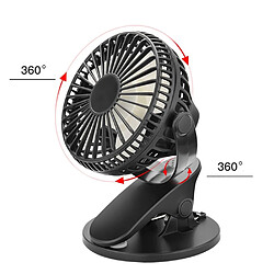 Avis Ventilateur de Bureau (blanc) Ventilateur de Chargement USB Portable à Clipser