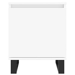 Acheter vidaXL Tables de chevet 2 pcs blanc 40x30x50 cm bois d'ingénierie