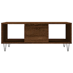 Acheter vidaXL Table basse Chêne marron 90x50x36,5 cm Bois d'ingénierie