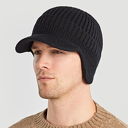 INF Bonnet chaud avec oreillettes Black S pas cher