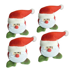 4pcs noël chaise pied couverture pied manche protecteur xmas decor santa