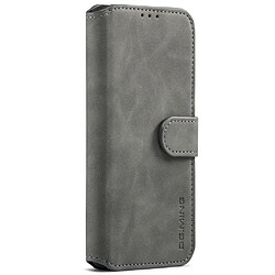 Etui en PU DG.MING style rétro avec support gris pour votre Samsung Galaxy A53 5G