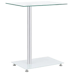 Maison Chic Table d'appoint | Table Basse en forme U Transparent 45x30x58 cm Verre trempé -GKD46512