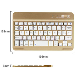 Acheter Universal Clavier Bluetooth sans fil ultra-mince de 10 pouces pour iMac/iPad Téléphones portables Tablettes PC Clavier Bluetooth sans fil multidispositifs