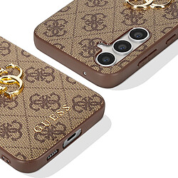 Guess Maroquinerie Guess Coque pour Samsung Galaxy S23 FE série 4G Big Metal Logo Marron pas cher