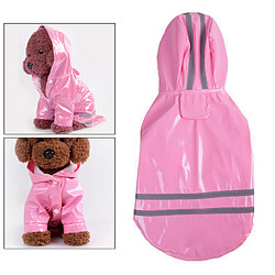 Avis Imperméable Pour Chien Avec Capuche Veste Réfléchissante Pour Chien Imperméable S- XL Rose L