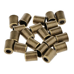 20pcs métal cloche cordon cordon fin corde stopper corde paracord verrouiller bronze