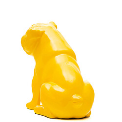 Figurine Décorative Chien Bulldog Kuatéh en Polyrésine 29x16x28 cm Jaune