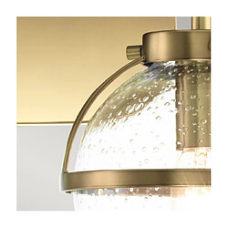 Elstead Lighting Applique murale Salle de bains Hinkley Verre Opale,Acier Laiton Héritage