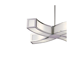 Acheter Luminaire Center Suspension Duna Blanc, Chrome poli