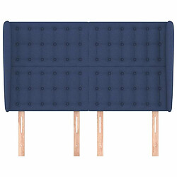 Avis Maison Chic Tête de lit scandinave avec oreilles,meuble de chambre Bleu 147x23x118/128 cm Tissu -MN46243